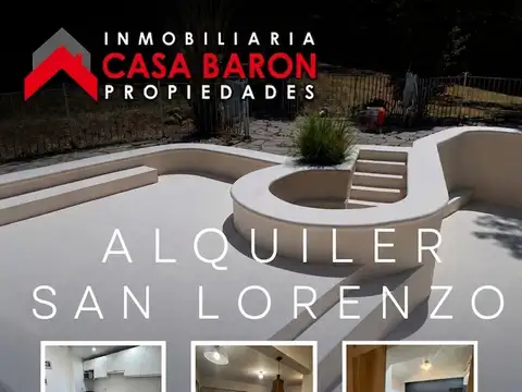 ALQUILER CASA 4 dormitorios con PILETA EN  SAN LORENZO zona Iglesia