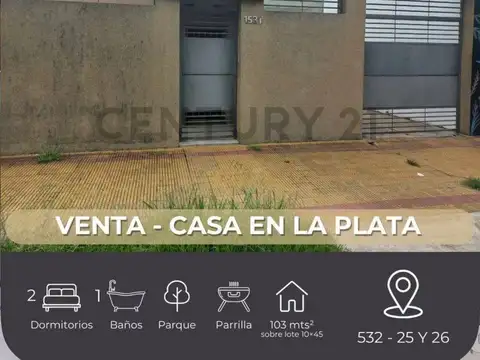 VENTA CASA EN LA PLATA