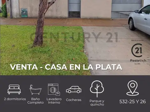VENTA CASA EN LA PLATA