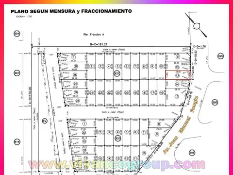 Terreno en Venta 28  mts Fondo