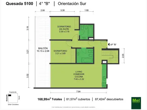 Departamento en Venta en Villa Urquiza, USD 340.080