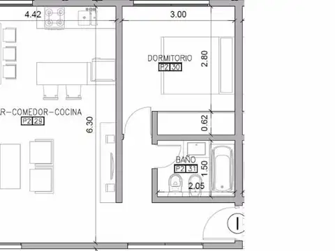Departamento en Venta de 2 ambientes