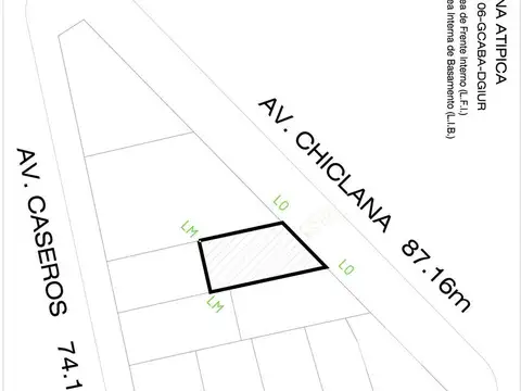 Terreno para 1070 m2 vendibles en Boedo. Baja incidencia!