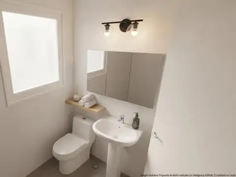 Departamento 2 ambientes con 1 baño