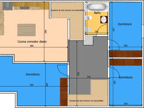 Depto Tipo Casa en Venta de 5 ambientes