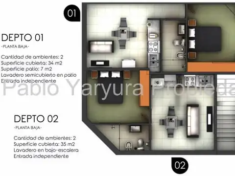 Departamento en Venta de 3 ambientes