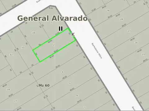 Terreno en Venta en Miramar, Partido de General Alvarado
