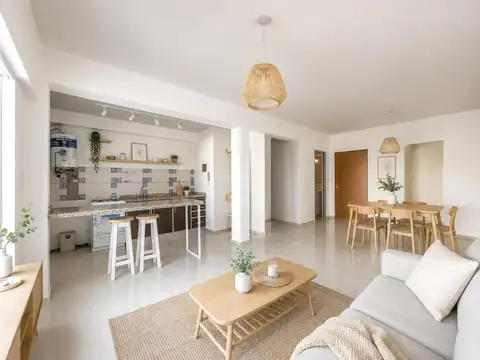 Venta depto monoambiente 1 amb con jardin de 52m2 | Santa Rita | Reciclado | Apto crédito
