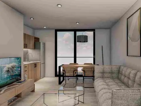 VENTA MONOAMBIENTE C/ BALCON EN POZO