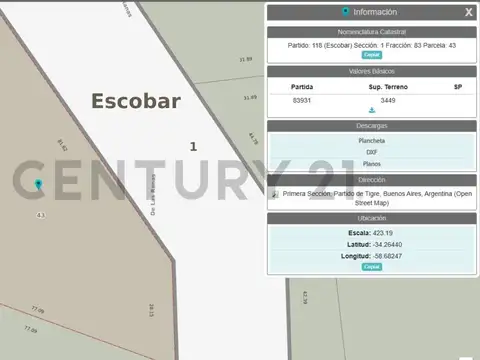 Terreno en Venta en Barrio Belén, USD 38.000