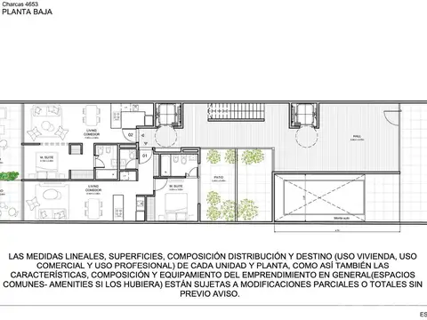 Venta Departamento 1 ambiente divisible con patio en Palermo