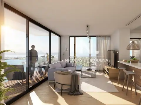 Departamento 2 ambientes con 1 baño