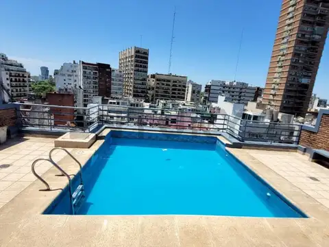ALQUILER AMBIENTE Y MEDIO EN L CON PISCINA Y SOLARIUM  .  38 METROS CUADRADOS . LAS CAÑITAS CONTRAFR