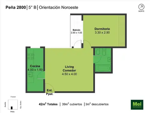 Departamento en Alquiler de 2 ambientes