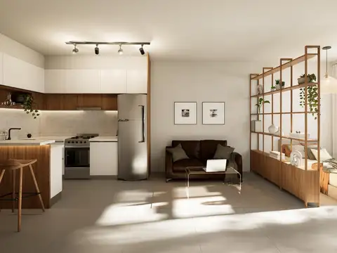 Monoamb. C/balcón. Apto Prof. —villa del Parque