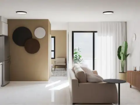 Departamento 2 ambientes con 1 baño