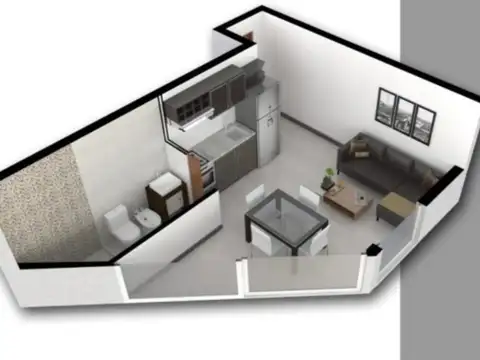 Departamento de 1 dormitorio 