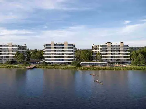 Apto 3 dorm con terraza, en pozo, Lago Calcagno