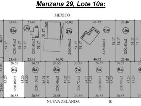 Lote d.1200m2 en venta Mza 29, Parque Las Naciones, Guernica