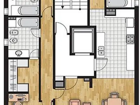 Departamento en Venta de 3 ambientes