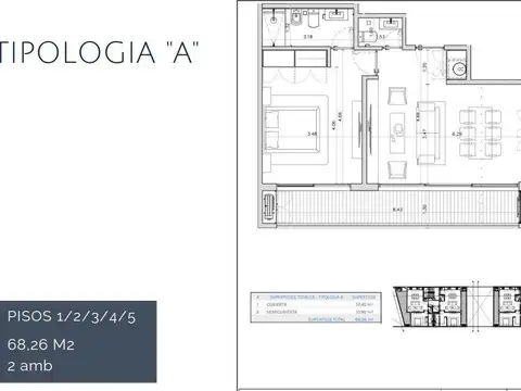 Departamento en Venta con 1 cocheras