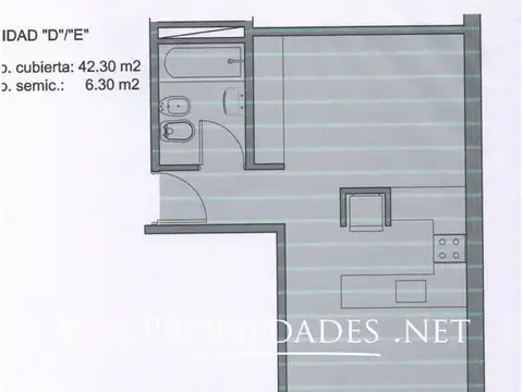 Venta Departamento Monoambiente en Barracas