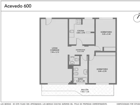 Departamento en Venta de 3 ambientes