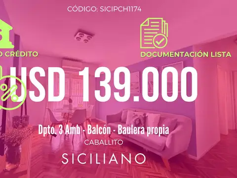 Departamento en Caballito