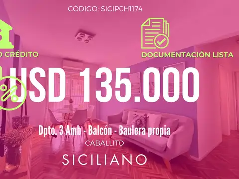 Departamento en Caballito