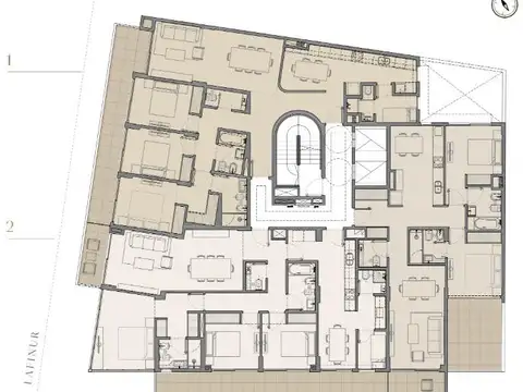 Departamento 3 ambientes a estrenar en Palermo Chico