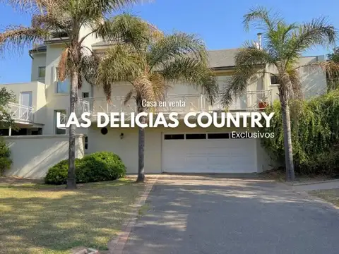 Casa En Country Las Delicias - 1800m2 De Parque. Gran Vista!