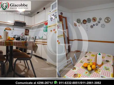 Casa 4 ambientes con 2 baños