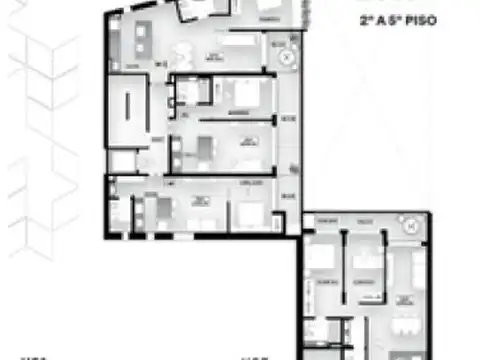 Departamento 4 ambientes con 2 baños