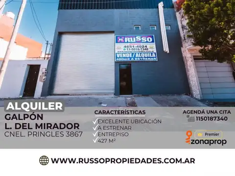 Alquiler Galpón en Lomas del Mirador, La Matanza