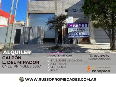 Alquiler Galpón en Lomas del Mirador, La Matanza
