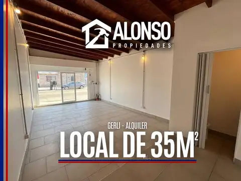 ALQUILER LOCAL 35 M² SOBRE AVENIDA - GERLI