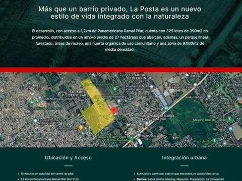 Terreno en Venta en La Posta, USD 32.000