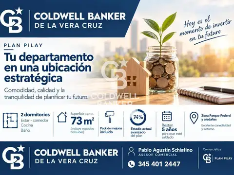 Plan Pilay sin adjudicar avanzado - Departamento de dos dormitorios