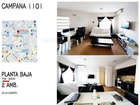 Departamento en Venta de 2 ambientes