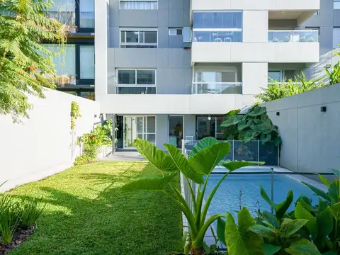 Departamento de 4 ambientes con jardin en Colegiales