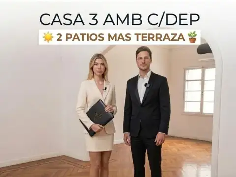 Depto.tipo casa de 3 ambientes en Venta en Palermo
