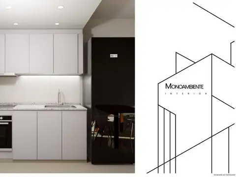 Departamento Monoambiente con 1 baño