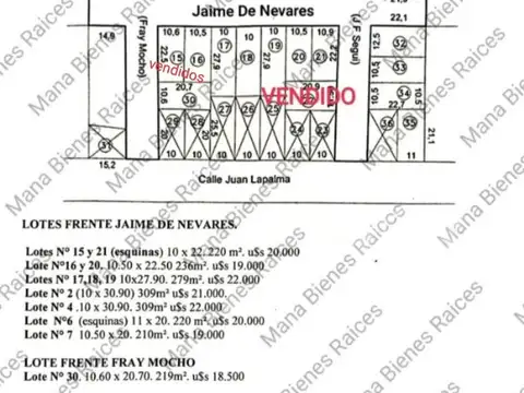 Terreno en Venta de 200,0 m2