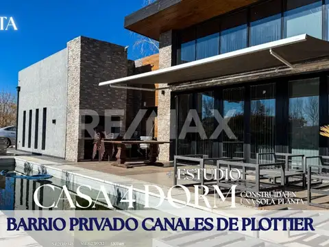 Venta casa 4 dorm + estudio -  canales de plottier