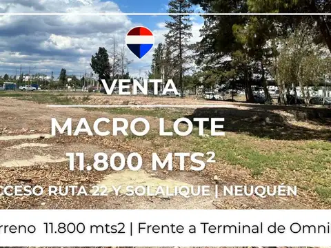 VENTA MACRO LOTE RUTA 22 - NEUQUEN CAPITAL