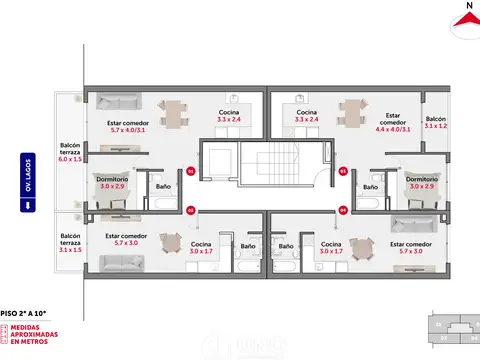 Departamento en Venta en Centro, USD 60.000