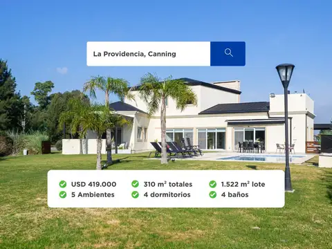 CASA 5 AMBIENTES EN VENTA LA PROVIDENCIA CANNING