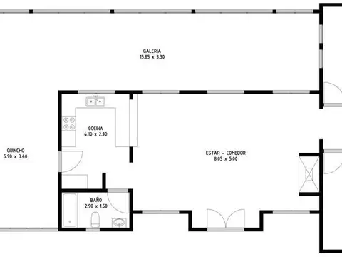 VENTA DE CASA DE 2 DORMITORIOS EN CAMPOS DE ROCA