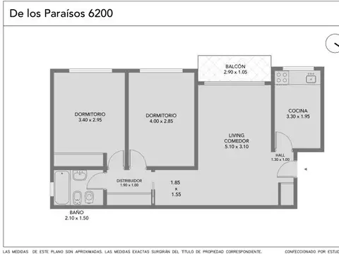 De Los Paraísos al 6200 , Piso 1