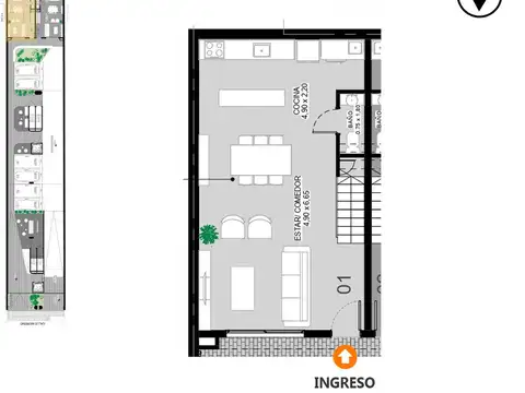 Casa tipo duplex en venta Centro de Rosario
